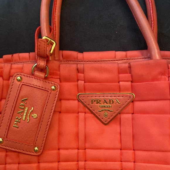 Vintage- Prada! Melon color! See pictures for pre- loved condition. - Picture 2 of 12